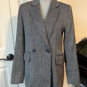 H&M Herringbone Blazer Size 4